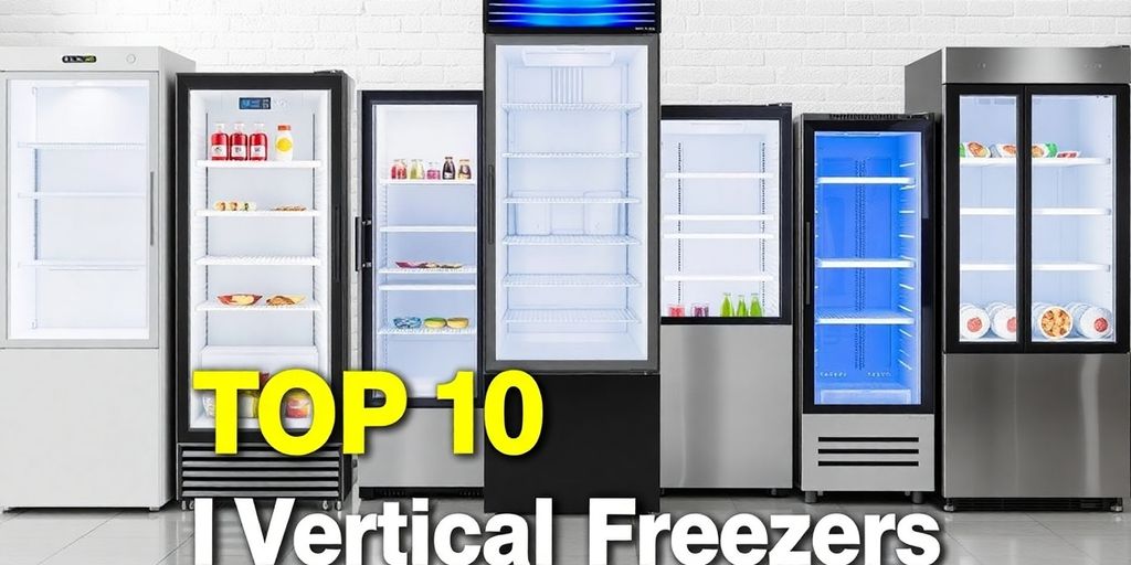 Os melhores freezers verticais em destaque com design moderno.